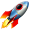 Rocket emoji on Apple